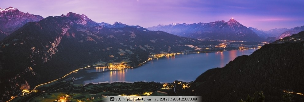 大山夜景图片 自然风景 自然景观 图行天下素材网