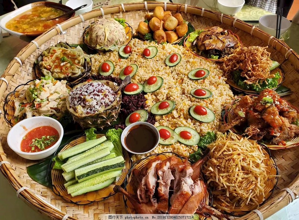 傣味手抓饭图片 传统美食 餐饮美食 图行天下素材网